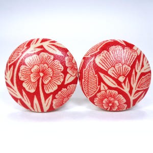 Enchanted Forest Drawer Knobs, William Morris Style Dresser Knobs, Botanical Nature Decor