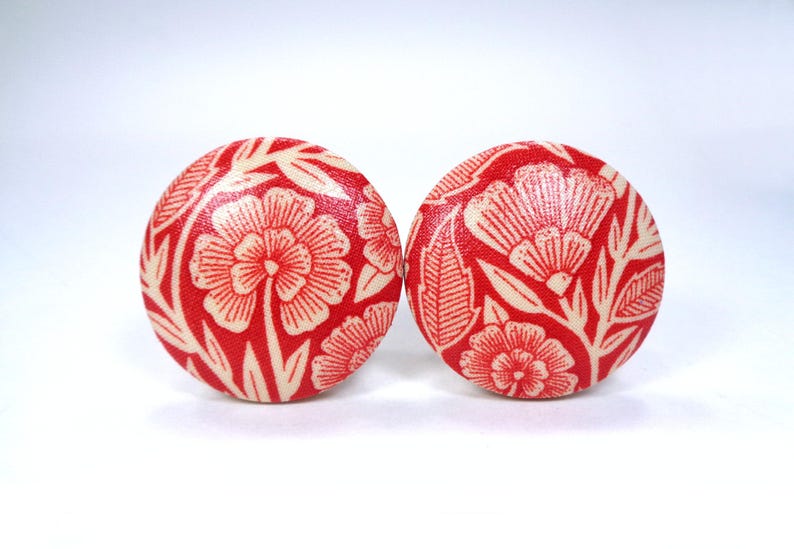 Enchanted Forest Drawer Knobs, William Morris Style Dresser Knobs, Botanical Nature Decor bild 1
