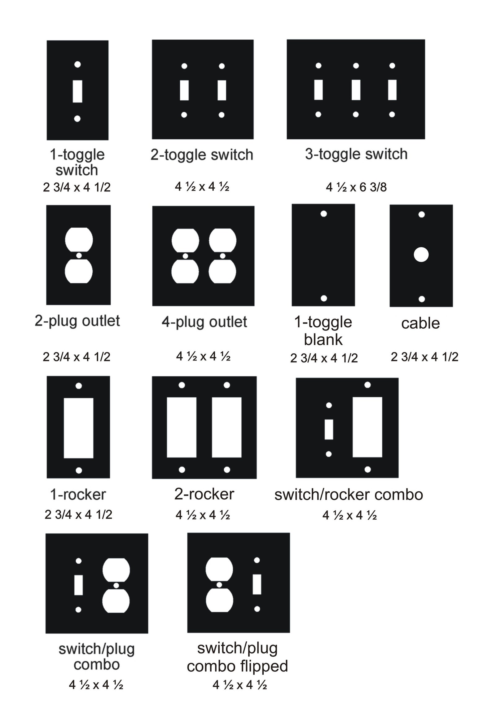 Woodland Black and White Switch Plate Fabric Switch Cover Etsy