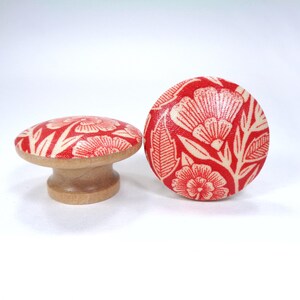 Enchanted Forest Drawer Knobs, William Morris Style Dresser Knobs, Botanical Nature Decor bild 10