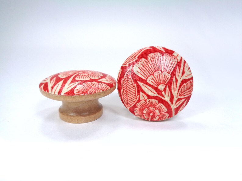 Enchanted Forest Drawer Knobs, William Morris Style Dresser Knobs, Botanical Nature Decor bild 10