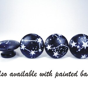 Glow in the Dark Stars Drawer Knobs, Outer Space Fabric Dresser Knobs, Space Nursery Decor, Sets image 7