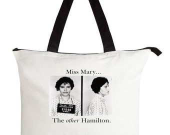 TheOtherHamilton tote-Take your message with you!-zippered cotton civil rights theme tote