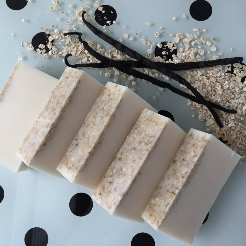 Vanilla Oatmeal Soap Bath and Body Products Soaps for Etsy
