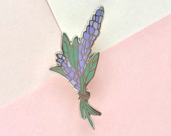 Lavender and Sage Hard Enamel Pin