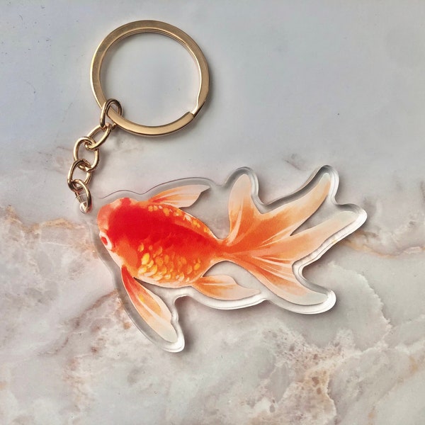 Goldfish Charm - Etsy