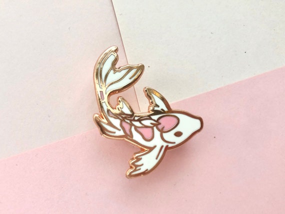 Rose Gold Pastel Koi Fish Hard Enamel Pin - Etsy
