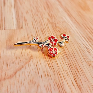 Plum Blossom Branch Hard Enamel Pin