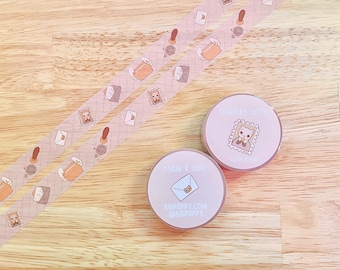 Taśma washi Delivery Kitty | Taśma maskująca Postal Mail | Urocze artykuły piśmiennicze do Bullet Journaling