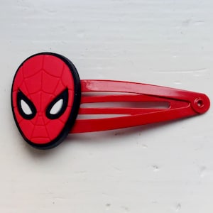 Spiderman Kopf Snap Haarspangen - 2er Pack - Rot