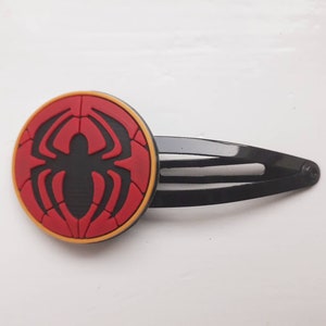 Spiderman Logo Snap Hair Clips - Pack of 2 - Black