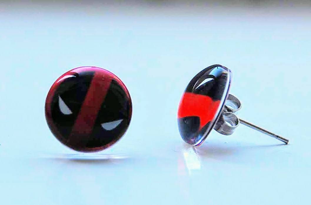 Deadpool earrings hotsell
