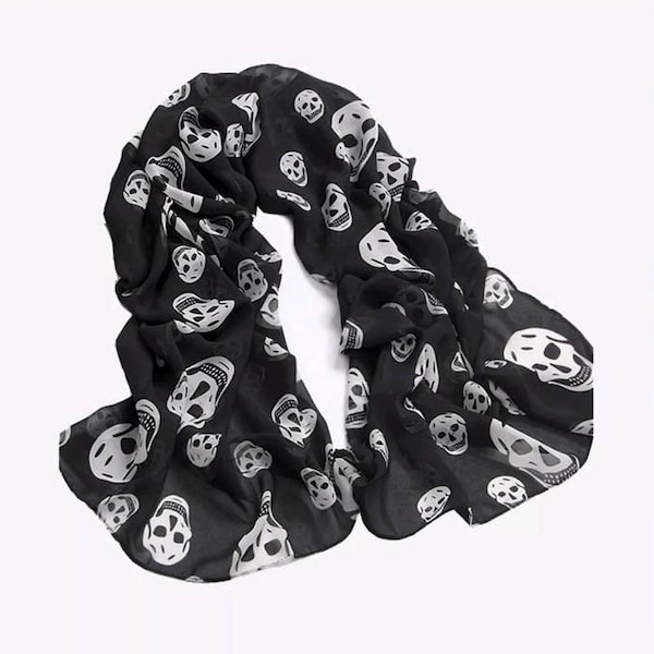 Sutton Skull Scarf - Beige