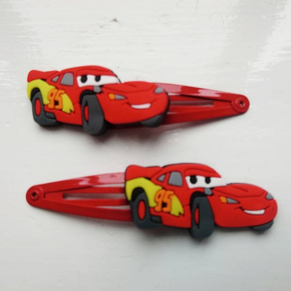 Clips Lightning McQueen de Cars - Lot de 2 - Rouge