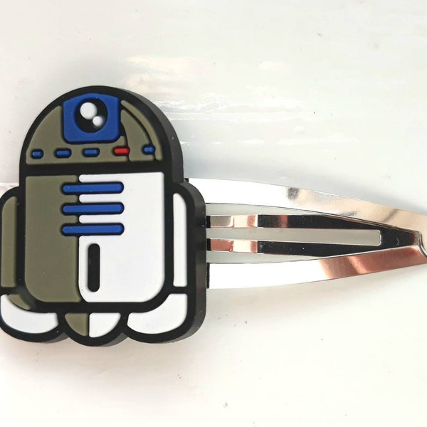 R2D2 Star Wars Snap Hair Clips - Pack of 2 - Silver