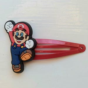 Super Mario Figur Snap Haarspangen - 2er Pack - Mario - Rot