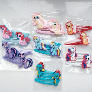 My Little Pony Snap Hair Clips - Pack of 7 pairs