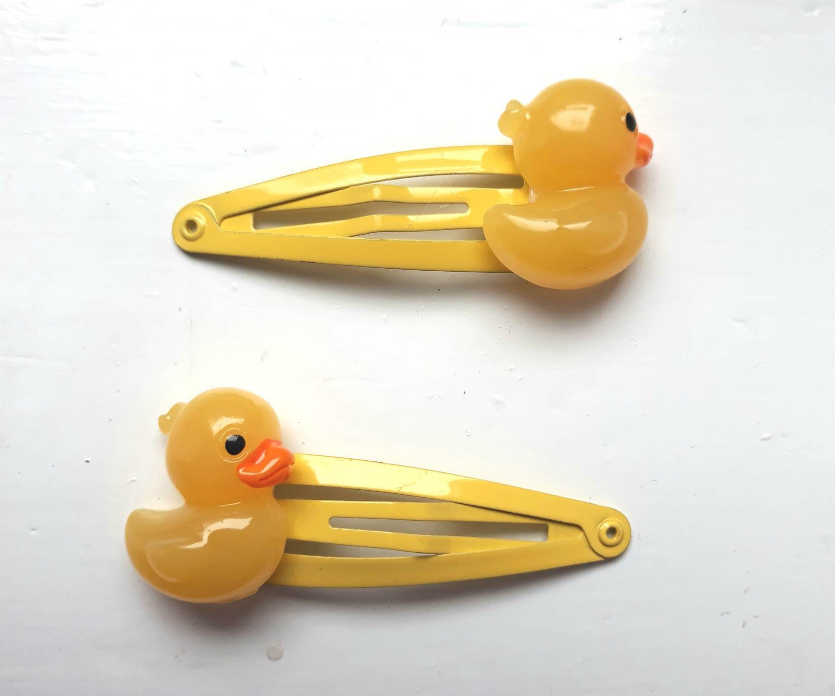 Duck Snap Clips Pack of 2 Yellow Etsy
