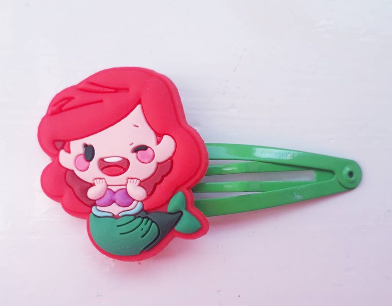 Disney Princess Little Mermaid Snap Hair Clips Green Pack of 2