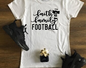 Faith Family Football T-shirt