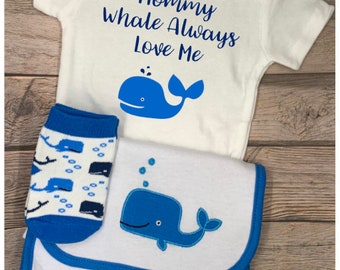 Mommy Whale Always Love Me Baby Gift Set