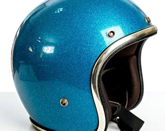 CHARLES OWENS Bowbilt Vintage Motor Cycle Crash Helmet. Excel
