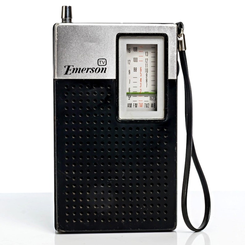 Vintage Emerson P4400 Transistor Radio am/fm/tv/weather image 1