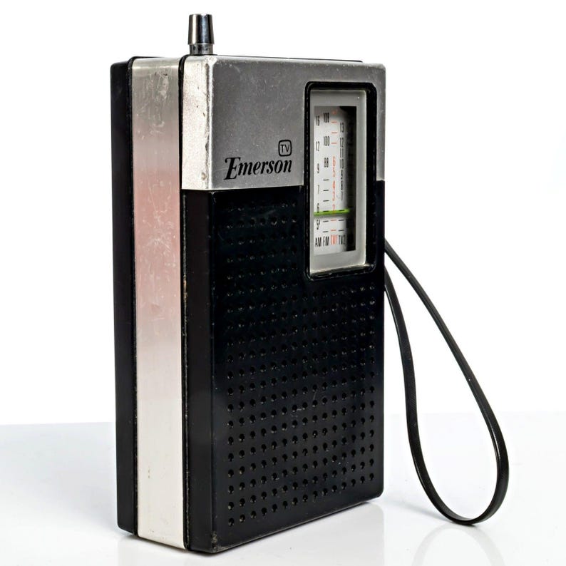 Vintage Emerson P4400 Transistor Radio am/fm/tv/weather image 2