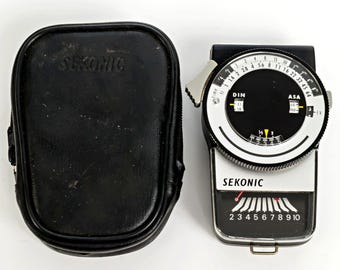 Sekonic L-248 Multi-Lumi Analog Light Meter W/ Case Vintage Camera Equipment