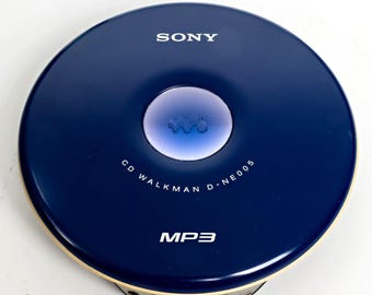 Vintage Sony Walkman D-NE005 Blue Portable MP3/CD Player Tested Working