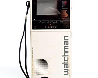 Vintage Sony Watchman Portable TV FD-20A Parts Only Does Not Work