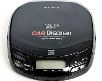 Sony D-840K Car Discman Portable CD Player ESP Digital Mega Bass