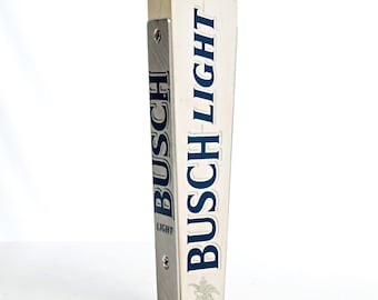 Busch Light Beer Tap Handle Knob Top Draft Kegerator Bar Aluminum & Wood