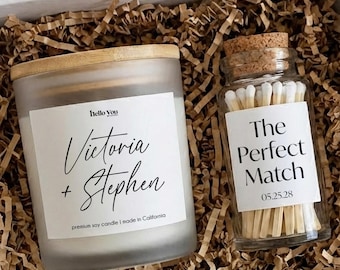 Engagement Gift Box Engagement Candle Engagement Present Engagement Gift for Couple Unique