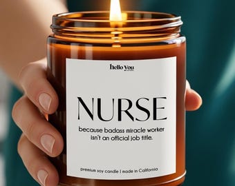 Labor and Delivery Nurse Gifts for Mother Baby Nurse Practitioner Gifts for Nurse Gift Box Funny Candle