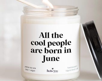 June Birthday Gifts, June Birthday Card, Gemini Gifts and Cancer Gifts for Women, Best Friend Gifts, Best Friend Birthday Card Alternative