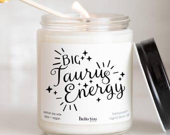 Taurus Gifts for Women Zodiac Gift for Taurus, Taurus Candle, Taurus Card, April Birthday Gifts, May Birthday Gifts, Best Friend Gifts