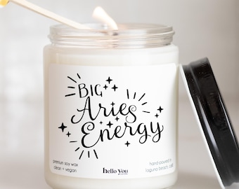 Aries Gifts for Women Zodiac Gift for Aries, Aries Candle, Aries Card, April Birthday Gifts, March Birthday Gifts, Best Friend Gifts