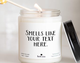 Smells Like Custom Candle, Best Friend Gifts, Funny Friendship Gifts, Funny Candles, Personalized Candles