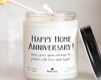 Home Anniversary Gift Candle - Realtor Gifts | Client Gifts | New Home Gifts | Housiversary Gifts