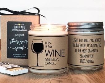 This is my Wine Drinking Candle Gift - Wine Lover Gift | Thinking of you Gift | Send a Gift | Birthday Gift | Wine Lover Candle