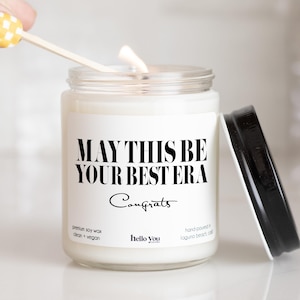 Congratulations Gifts, Best Friend Gifts Era Candle, Congratulations Eras Candle, Funny Candles, Subtle Merch, Eras Gifts, Gifts For Her
