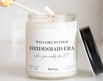 Bridesmaid Era Proposal Candle, Will You Be My Bridesmaid, Maid of Honor, Bridesmaid Gift, Bridesmaid Proposal Gift Candle