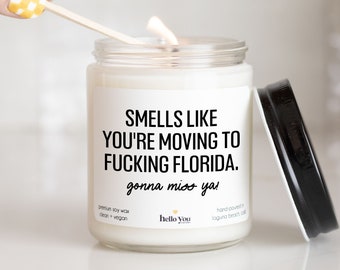 Moving Gift Candle | Light this when you miss us | Neighbor gift | Neighbor moving gift | friend moving gift | New job gift