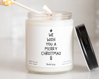 Christmas Gifts Candles Teacher Christmas Gifts Christmas Gifts for Neighbors Christmas Gifts for Coworkers We Wish You a Merry Christmas