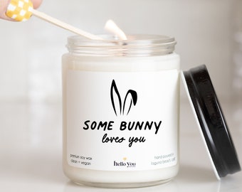 Easter Gifts | Easter Basket Gifts | Easter Candles | Some Bunny Loves You Candle | Cute Easter Candles | Spring Candles | Gurly Gifts