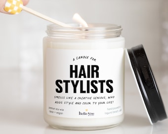 Hair Stylist gifts, Hairstylist gifts, Hairdresser gifts, Hair Dresser gifts, Hair Stylist Candle, funny candles, Personalized Candles