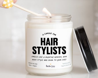 Hair Stylist gifts, Hairstylist gifts, Hairdresser gifts, Hair Dresser gifts, Hair Stylist Candle, funny candles, Personalized Candles