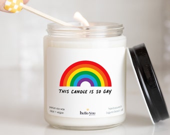 Funny Coming Out gift | Funny Pride Gift | This candle is so gay | Funny Candles | Best Friend Gift | LGBTQ gift