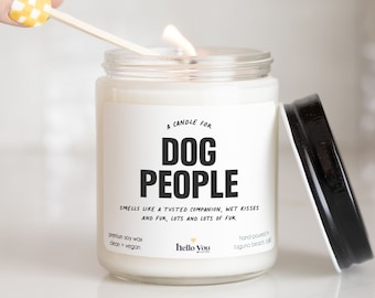 Dog Lover Gifts, A Candle for Dog People Dog lover candles, Funny Candles, Personalized Candles, Scented Candles, Candle Gifts